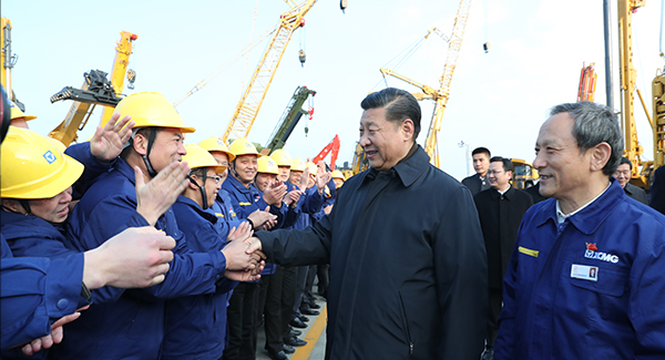 中共中央總書記、國家主席、中央軍委主席習(xí)近平親臨徐工集團(tuán)考察調(diào)研